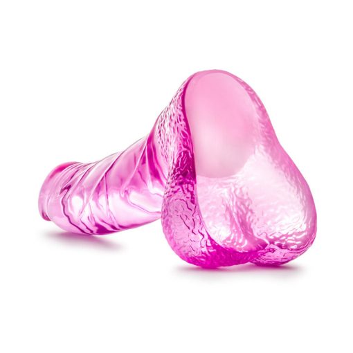 Naturally Yours Ding Dong Realistic 5.5 In. Dildo With Balls Pink - Image 5