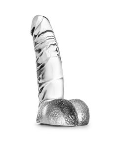 Naturally Yours Ding Dong Realistic 5.5 In. Dildo With Balls Clear