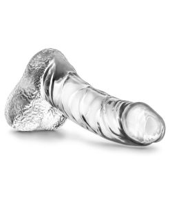 Naturally Yours Ding Dong Realistic 5.5 In. Dildo With Balls Clear