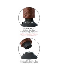 King Cock 7 In. Vibrating Cock Poseable Dildo With Suction Cup Brown