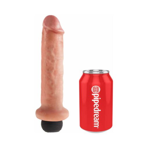 King Cock 7 In. Squirting Cock Realistic Dildo Beige - Image 6