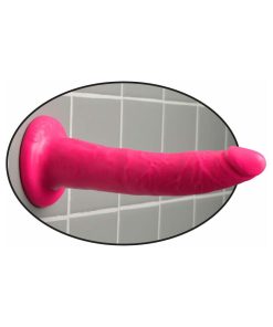 Dillio 7 In. Slim Realistic Dildo With Suction Cup Pink