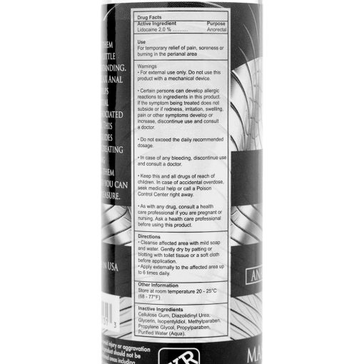 Master Series Ass Relax Desensitizing Lubricant 4.25 Oz. - Image 2