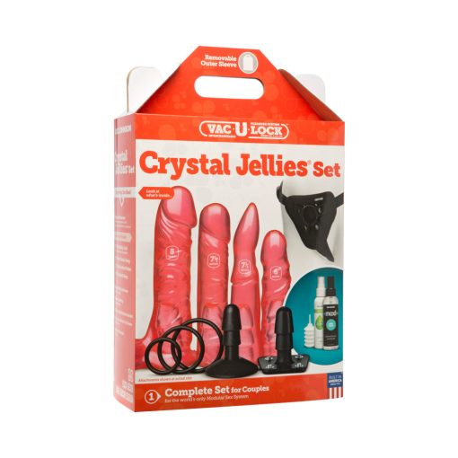 Vac-U-Lock Crystal Jellies Set Pink
