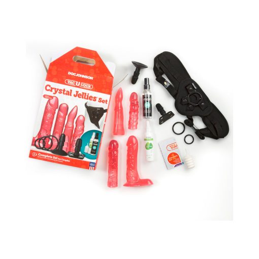Vac-U-Lock Crystal Jellies Set Pink - Image 7