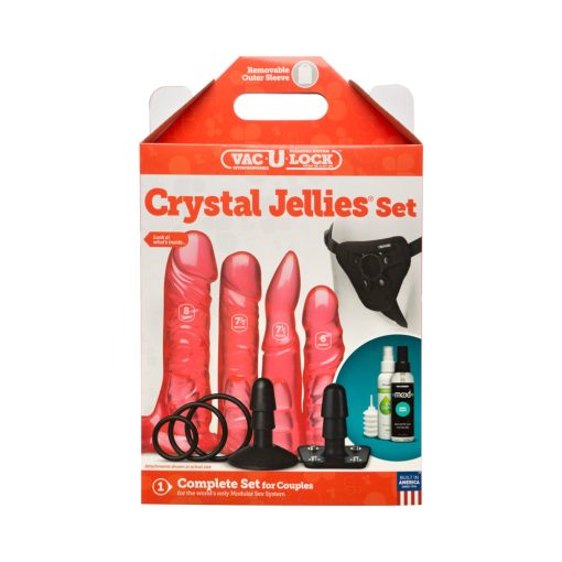 Vac-U-Lock Crystal Jellies Set Pink - Image 8