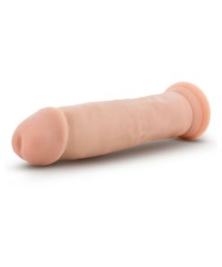Au Naturel 9.5 In. Magnum Dong Posable Dual Density Dildo Beige