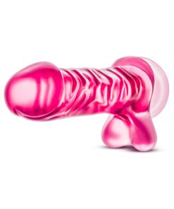 B Yours Basic 8 Realistic 9 In. Dildo With Balls Pink