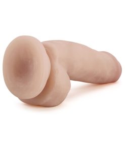 Au Naturel 7 In. Sensa Feel Fat Boy Posable Dual Density Dildo Beige