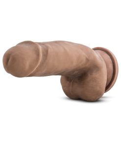 Au Naturel 7 In. Sensa Feel Fat Boy Posable Dual Density Dildo Tan