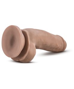 Au Naturel 7 In. Sensa Feel Fat Boy Posable Dual Density Dildo Tan