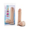 Au Naturel 8 In. Posable Dual Density Dildo With Balls Beige