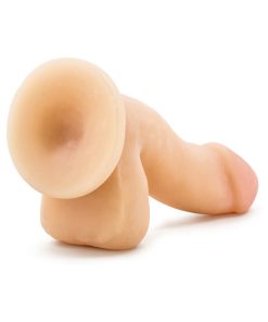 Au Naturel 6.5 In. Posable Dual Density Dildo With Balls Beige