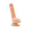 Au Naturel Big Billy 9 In. Posable Dual Density Dildo With Balls Beige
