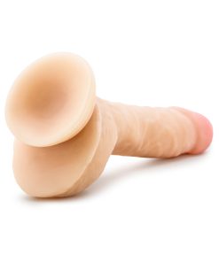 Au Naturel Big Billy 9 In. Posable Dual Density Dildo With Balls Beige