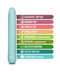 Gaia Eco Slimline Vibrator Aqua