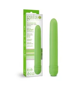 Gaia Eco Slimline Vibrator Green