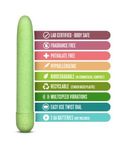 Gaia Eco Slimline Vibrator Green