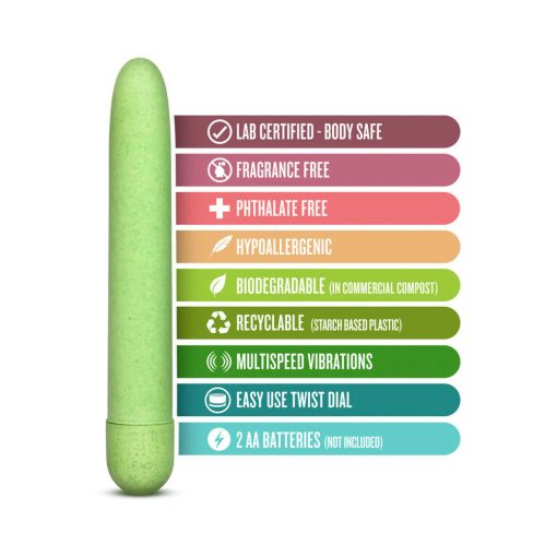 Gaia Eco Slimline Vibrator Green - Image 5