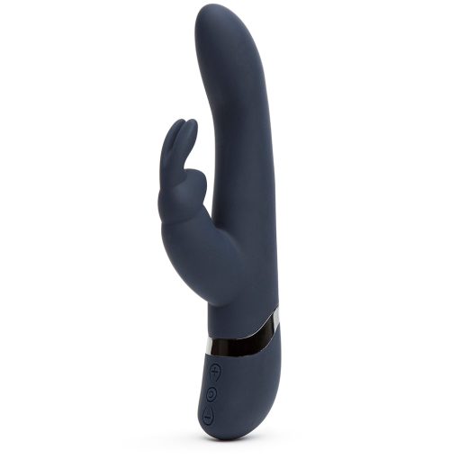 Fifty Shades Darker Oh My Rechargeable Silicone Rabbit Vibrator Slate Blue - Image 2