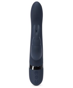 Fifty Shades Darker Oh My Rechargeable Silicone Rabbit Vibrator Slate Blue
