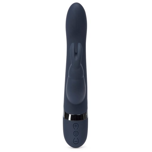 Fifty Shades Darker Oh My Rechargeable Silicone Rabbit Vibrator Slate Blue - Image 3