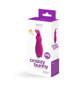 Vedo Crazzy Bunny Rechargeable Mini Vibe - Perfectly Purple