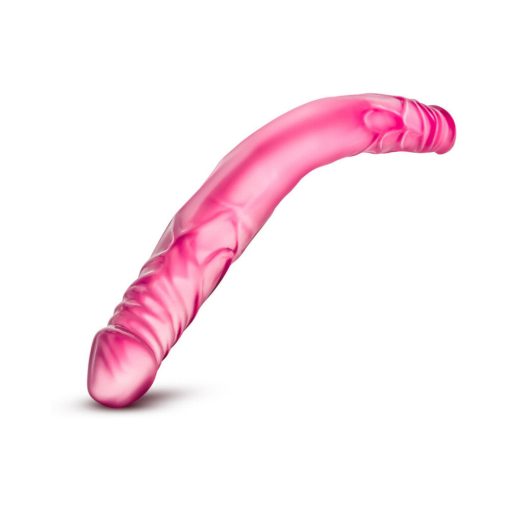 B Yours 14 In. Double Dildo Pink - Image 4