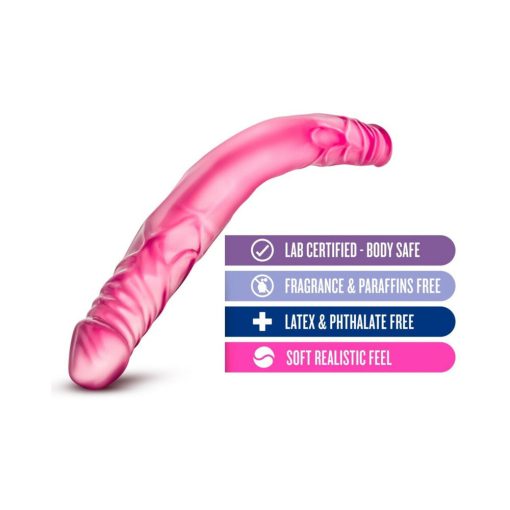 B Yours 14 In. Double Dildo Pink - Image 5