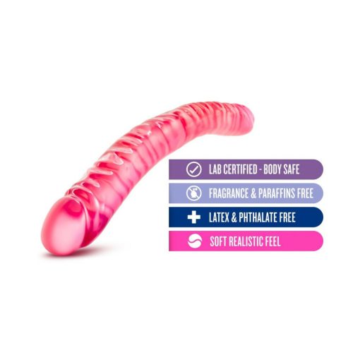 B Yours 18 In. Double Dildo Pink - Image 4
