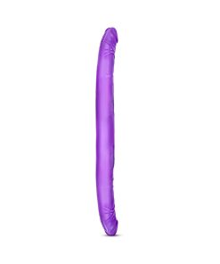 B Yours 16 In. Double Dildo Purple