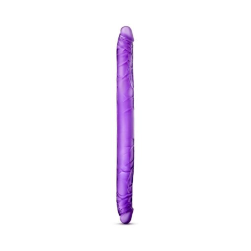 B Yours 16 In. Double Dildo Purple - Image 3