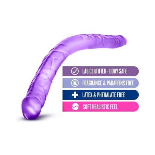 B Yours 16 In. Double Dildo Purple - Image 5