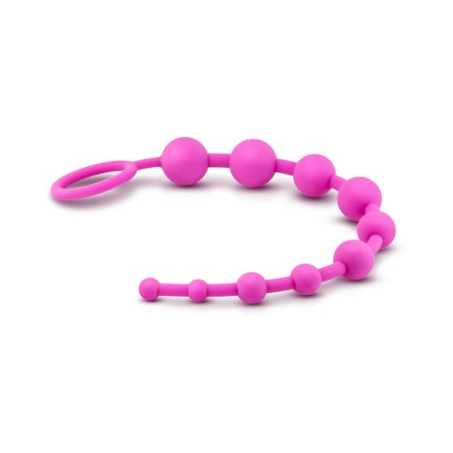 Luxe Silicone 10 Beads For Anal Play Pink - Image 4