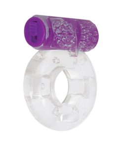Evolved Ring True 3-Piece Vibrating Ring Set Clear/Purple