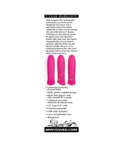 Evolved Pretty In Pink Rechargeable Silicone Bullet Vibrator