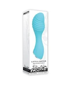 Evolved Little Dipper Rechargeable Silicone Vibrator Blue
