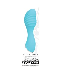 Evolved Little Dipper Rechargeable Silicone Vibrator Blue