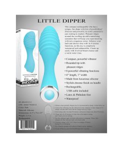 Evolved Little Dipper Rechargeable Silicone Vibrator Blue