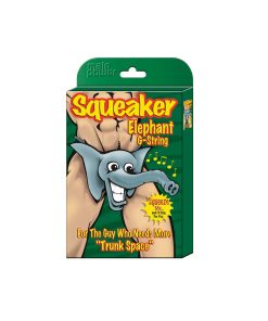 Male Power Squeaker Elephant G-String Red O/S