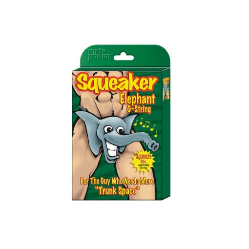 Male Power Squeaker Elephant G-String Red O/S - Image 2