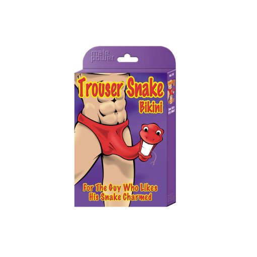 Male Power Trouser Snake Bikini Red O/S - Image 2