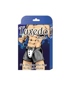 Male Power Tuxedo Boxer Black O/S