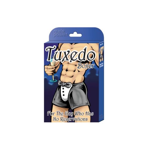 Male Power Tuxedo Boxer Black O/S - Image 3
