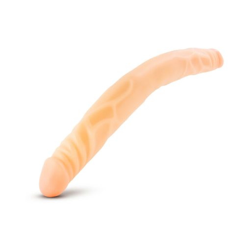 B Yours 14 In. Double Dildo Beige - Image 4