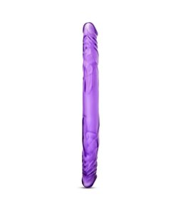 B Yours 14 In. Double Dildo Purple