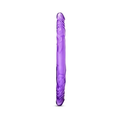B Yours 14 In. Double Dildo Purple - Image 2