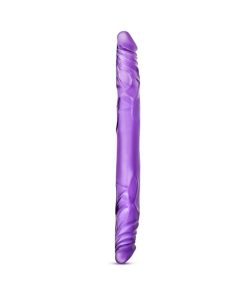 B Yours 14 In. Double Dildo Purple