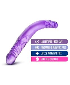 B Yours 14 In. Double Dildo Purple