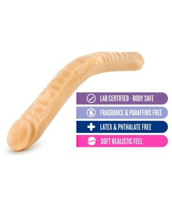 B Yours 18 In. Double Dildo Beige